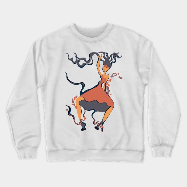 Girl dancing underwater Crewneck Sweatshirt by masha